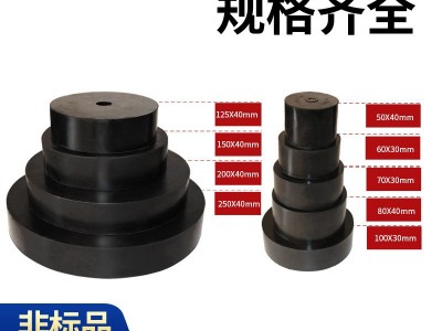 高弹性橡胶缓冲垫加厚空调减震垫水泵隔音垫机械减震垫缓冲防震垫图2