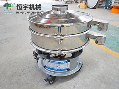 圆形振荡筛 喷砂机配套多层不锈钢旋振筛 石英砂超声波摇摆筛选机图2