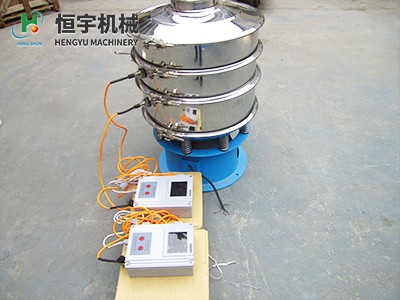 圆形振荡筛 喷砂机配套多层不锈钢旋振筛 石英砂超声波摇摆筛选机图4